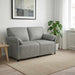 Canapea cu 2 locuri Gri deschis 158 x 83 x 95 cm Catifea - WALTI WALTI