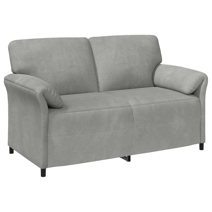 Canapea cu 2 locuri Gri deschis 158 x 83 x 95 cm Catifea - WALTI WALTI