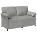 Canapea cu 2 locuri Gri deschis 158 x 83 x 95 cm Catifea - WALTI WALTI
