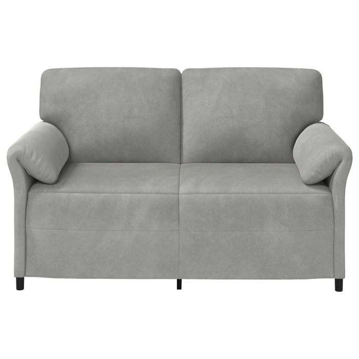 Canapea cu 2 locuri Gri deschis 158 x 83 x 95 cm Catifea - WALTI WALTI