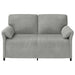 Canapea cu 2 locuri Gri deschis 158 x 83 x 95 cm Catifea - WALTI WALTI