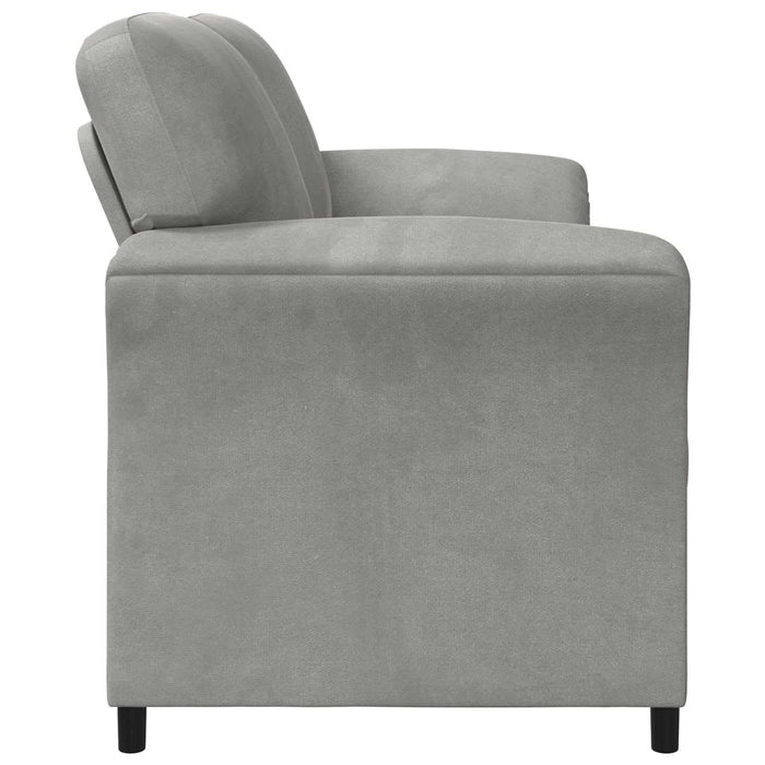 Canapea cu 2 locuri Gri deschis 158 x 83 x 95 cm Catifea - WALTI WALTI