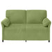 Canapea cu 2 locuri Verde deschis 158 x 83 x 95 cm Catifea - WALTI WALTI