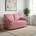 Canapea cu 2 locuri Roz 158 x 83 x 95 cm Catifea - WALTI WALTI