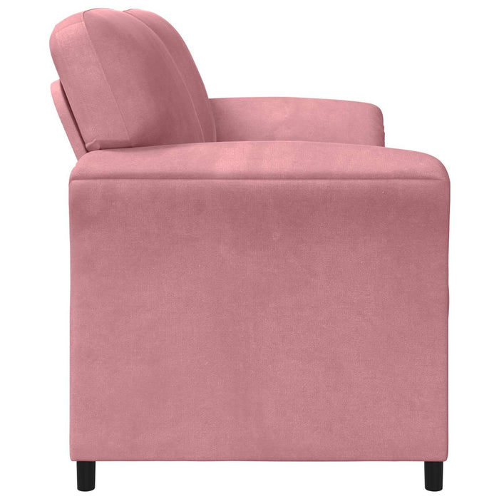 Canapea cu 2 locuri Roz 158 x 83 x 95 cm Catifea - WALTI WALTI