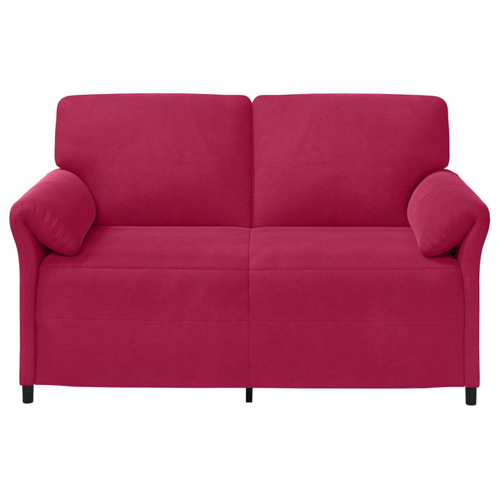Canapea cu 2 locuri Roșu Vin 158 x 83 x 95 cm Catifea - WALTI WALTI