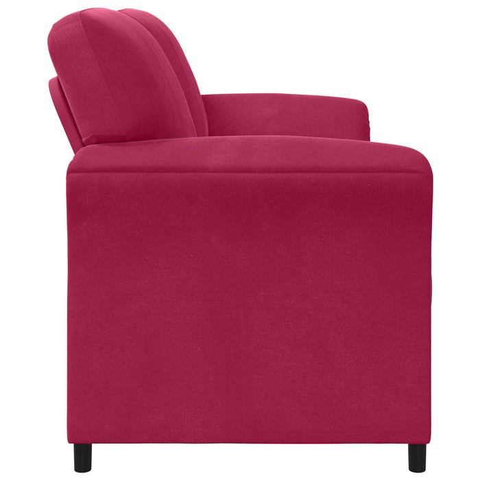 Canapea cu 2 locuri Roșu Vin 158 x 83 x 95 cm Catifea - WALTI WALTI