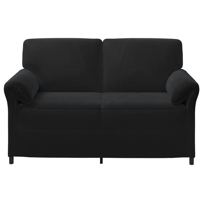 Canapea cu 2 locuri Negru 158 x 83 x 95 cm Catifea - WALTI WALTI