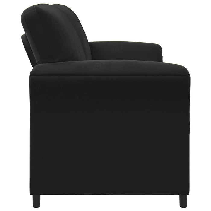 Canapea cu 2 locuri Negru 158 x 83 x 95 cm Catifea - WALTI WALTI