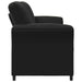 Canapea cu 2 locuri Negru 158 x 83 x 95 cm Catifea - WALTI WALTI