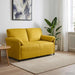 Canapea cu 2 locuri Galben 158 x 83 x 95 cm Catifea - WALTI WALTI