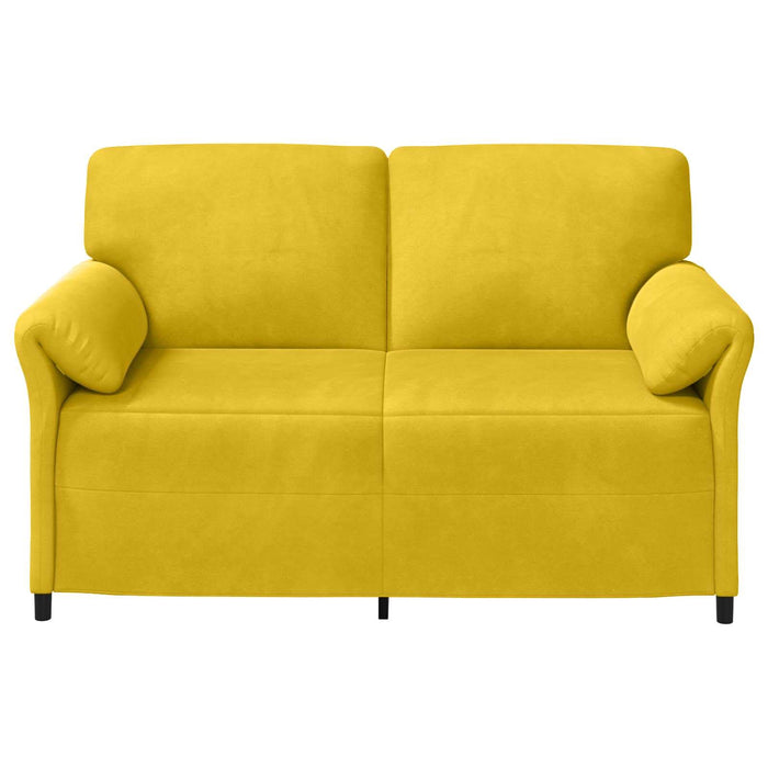 Canapea cu 2 locuri Galben 158 x 83 x 95 cm Catifea - WALTI WALTI