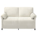 Canapea cu 2 locuri Crem 158 x 83 x 95 cm Catifea - WALTI WALTI