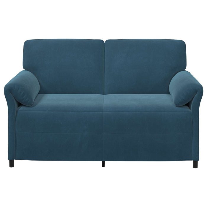 Canapea cu 2 locuri albastru 158 x 83 x 95 cm Catifea - WALTI WALTI