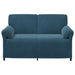 Canapea cu 2 locuri albastru 158 x 83 x 95 cm Catifea - WALTI WALTI