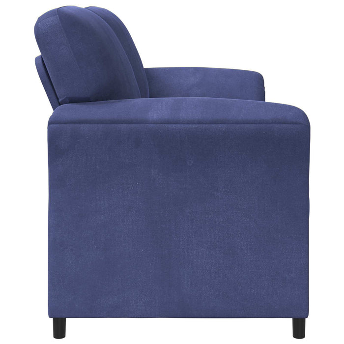 Canapea cu 2 locuri Albastru Poliție 158 x 83 x 95 cm Catifea - WALTI WALTI