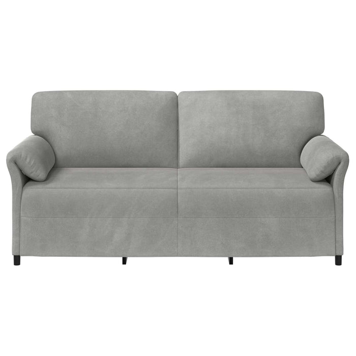 Sofa cu 3 locuri Gri deschis 198 x 83 x 95 cm Catifea - WALTI WALTI