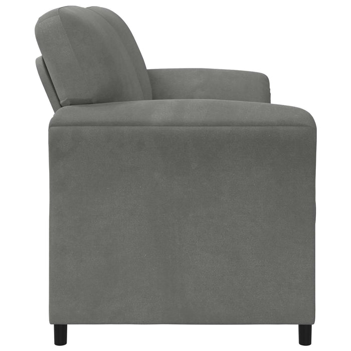 Sofa cu 3 locuri Gri închis 198 x 83 x 95 cm Catifea - WALTI WALTI