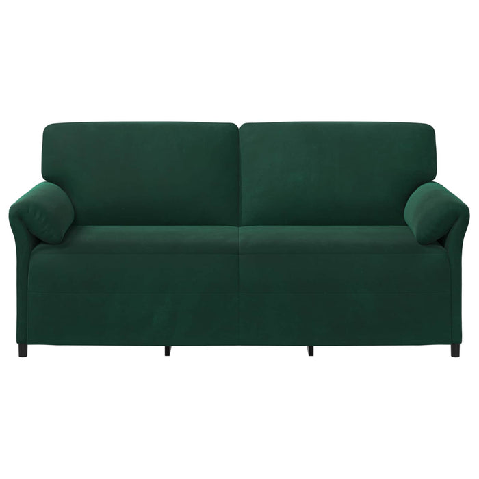 Sofa cu 3 locuri Verde închis 198 x 83 x 95 cm Catifea - WALTI WALTI