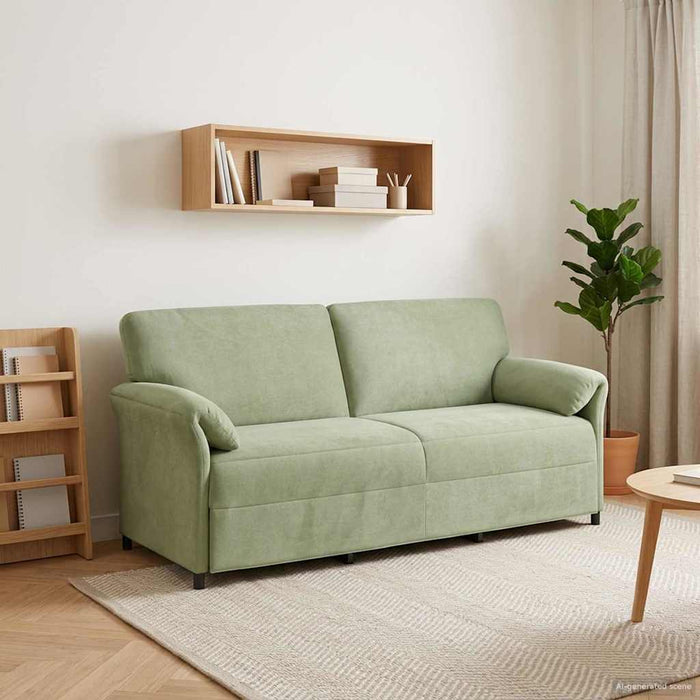 Sofa cu 3 locuri Verde deschis 198 x 83 x 95 cm Catifea - WALTI WALTI
