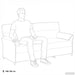 Sofa cu 3 locuri Verde deschis 198 x 83 x 95 cm Catifea - WALTI WALTI