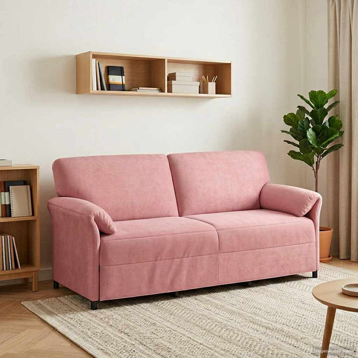 Sofa cu 3 locuri Roz 198 x 83 x 95 cm Catifea - WALTI WALTI