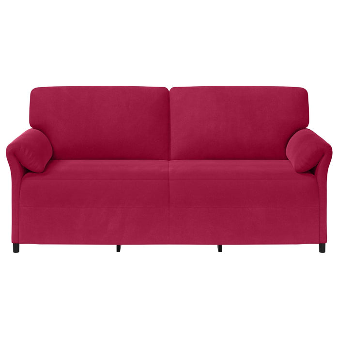 Sofa cu 3 locuri Roșu Vin 198 x 83 x 95 cm Catifea - WALTI WALTI