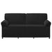 Sofa cu 3 locuri Negru 198 x 83 x 95 cm Catifea - WALTI WALTI
