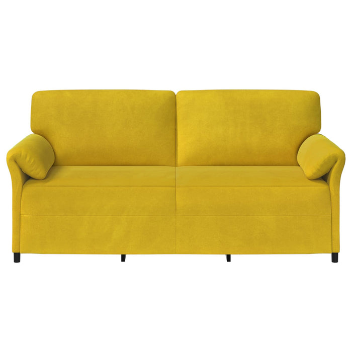 Sofa cu 3 locuri Galben 198 x 83 x 95 cm Catifea - WALTI WALTI