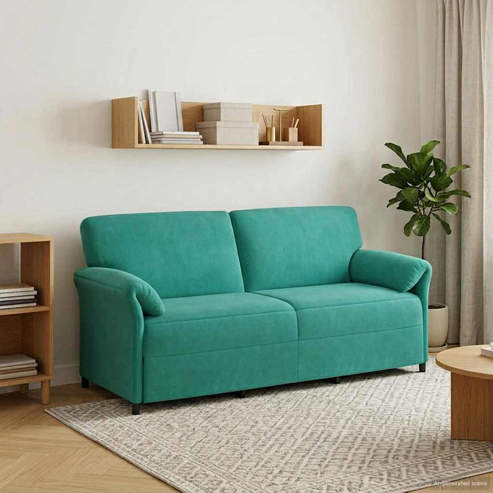 Sofa cu 3 locuri Turcoaz 198 x 83 x 95 cm Catifea - WALTI WALTI
