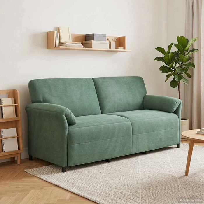 Sofa cu 3 locuri Verde Mării 198 x 83 x 95 cm Catifea - WALTI WALTI