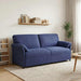 Sofa cu 3 locuri Albastru Poliție 198 x 83 x 95 cm Catifea - WALTI WALTI