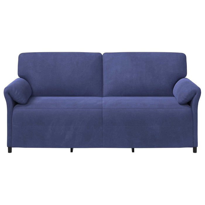 Sofa cu 3 locuri Albastru Poliție 198 x 83 x 95 cm Catifea - WALTI WALTI