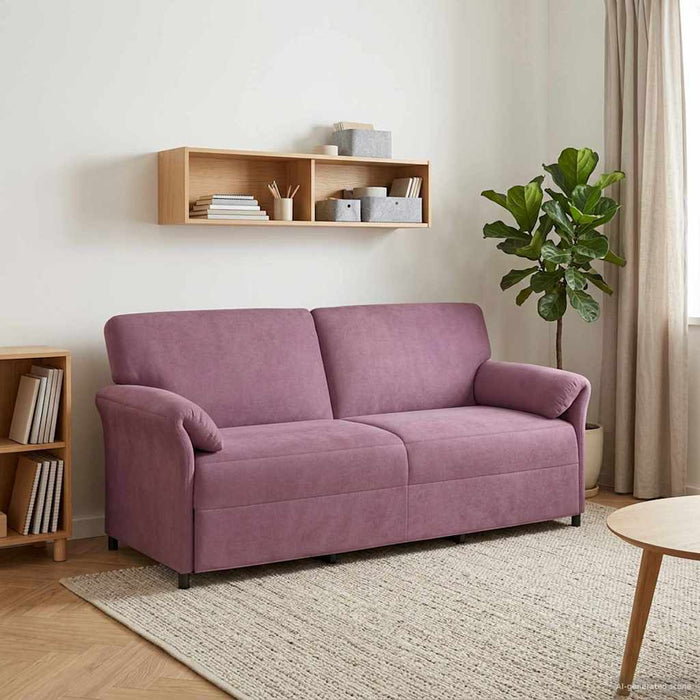 Sofa cu 3 locuri Violet 198 x 83 x 95 cm Catifea - WALTI WALTI