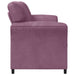 Sofa cu 3 locuri Violet 198 x 83 x 95 cm Catifea - WALTI WALTI