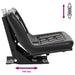 Scaun de tractor cu suspensie Negru 39,5 x 52 x 43 cm - WALTI WALTI