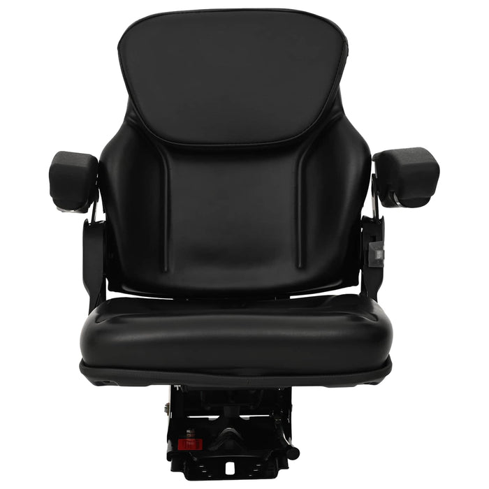 Scaun de tractor cu suspensie Negru 60 x 58 x 72 cm Oțel și PVC - WALTI WALTI