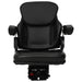 Scaun de tractor cu suspensie Negru 60 x 58 x 72 cm Oțel și PVC - WALTI WALTI