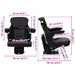 Scaun de tractor cu suspensie Negru 60 x 58 x 72 cm Oțel și PVC - WALTI WALTI