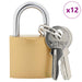 U Lock cu Chei 12 pcs Alamă Fier - WALTI WALTI