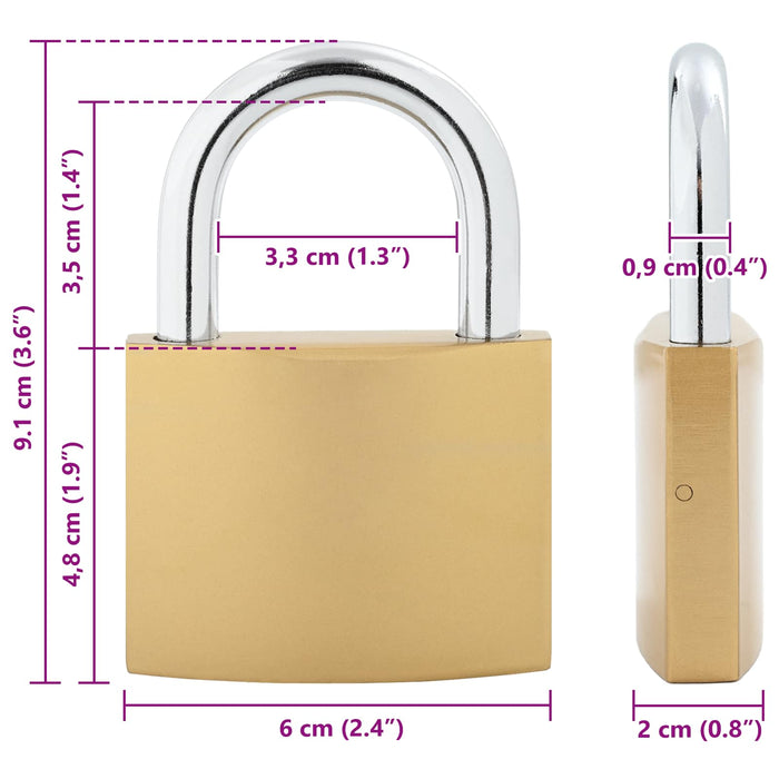 U Lock cu Chei 50 pcs Alamă Fier - WALTI WALTI