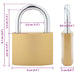 U Lock cu Chei 2 pcs Alamă Fier - WALTI WALTI