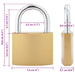 U Lock cu Chei 12 pcs Alamă Fier - WALTI WALTI