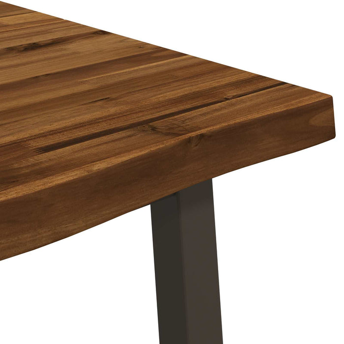 Masa de dining cu margine vie 160 x 70 x 75 cm natural WALTI