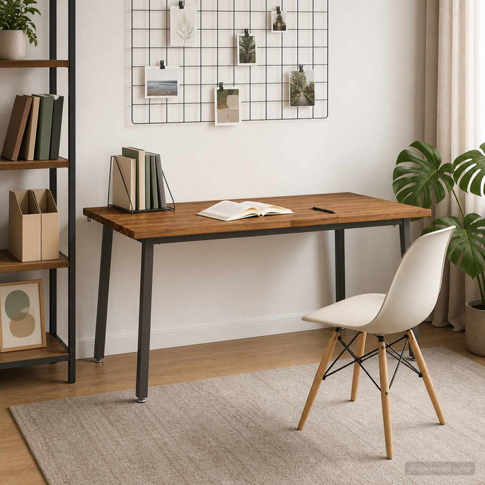 Masa de dining cu margine vie 160 x 90 x 75 cm natural WALTI