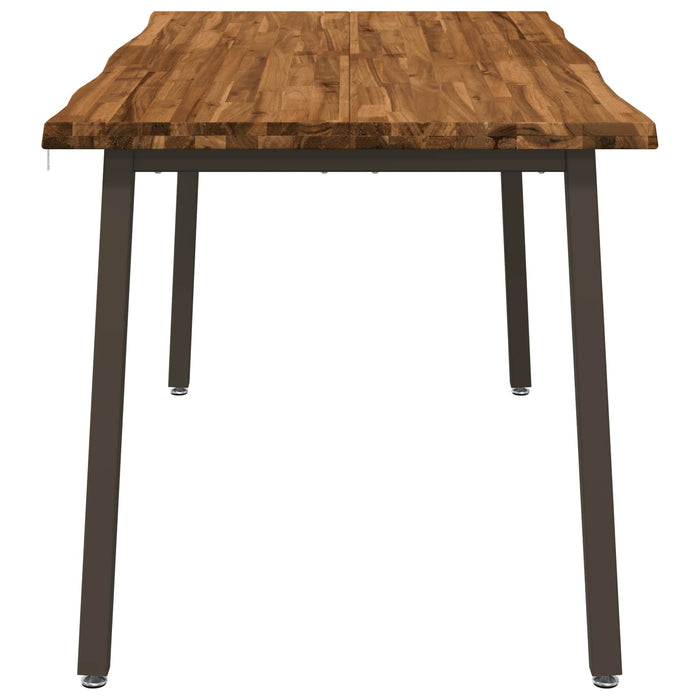 Masa de dining cu margine vie 160 x 80 x 75 cm natural WALTI