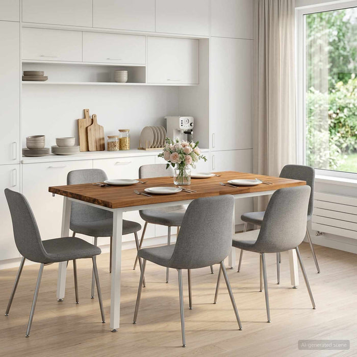 Masa de dining cu margine vie 160 x 90 x 75 cm natural WALTI