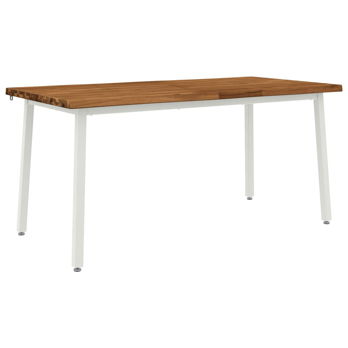 Masa de dining cu margine vie 160 x 80 x 75 cm natural WALTI