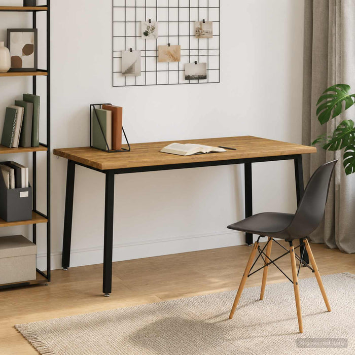 Masa de dining cu margine vie 160 x 90 x 75 cm Alb WALTI