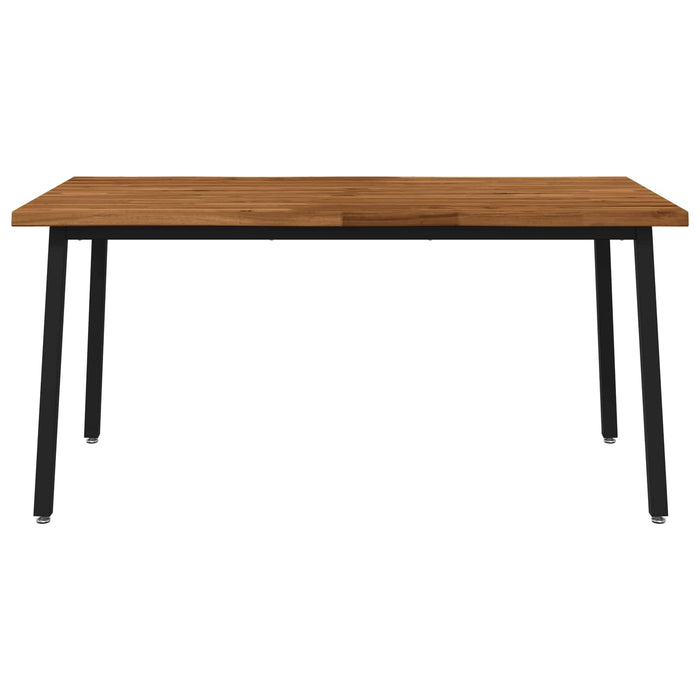 Masa de dining cu margine vie 140 x 90 x 75 cm natural WALTI